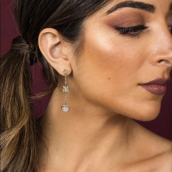 Amelia Liana x Skinnydip Opal Planet Drop Earrings - Picture 2 of 7